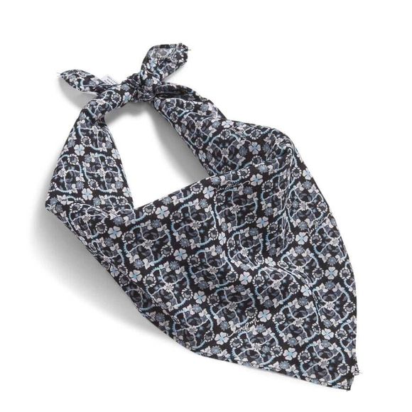 Vera Bradley Bandana Head Cover Charcoal Vines - Picture 2 of 2